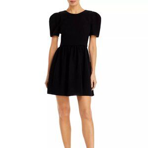 BLACK HALO Booker Mini Dress in Black Size 6 NWT $390